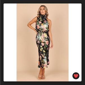 Petal and Pup floral halter midi dress